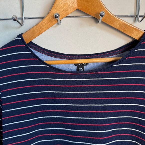 Buffalo David Bitton Womens Faux Layered Long Sleeve Knit Top Striped Medium Y2K - Picture 5 of 13